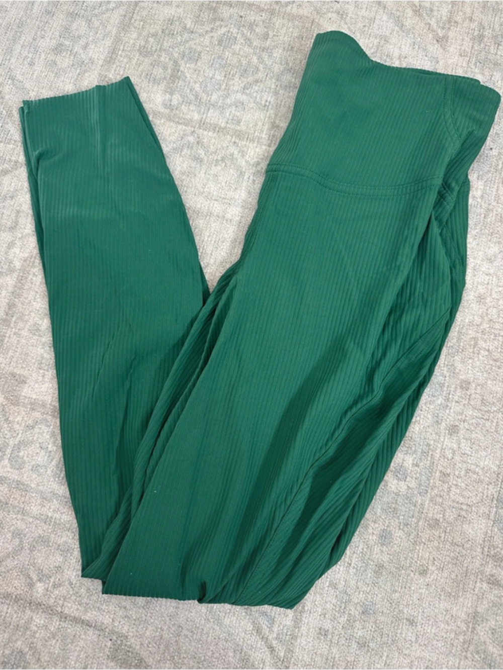 Lululemon Green Ribbed Women’s Leggings